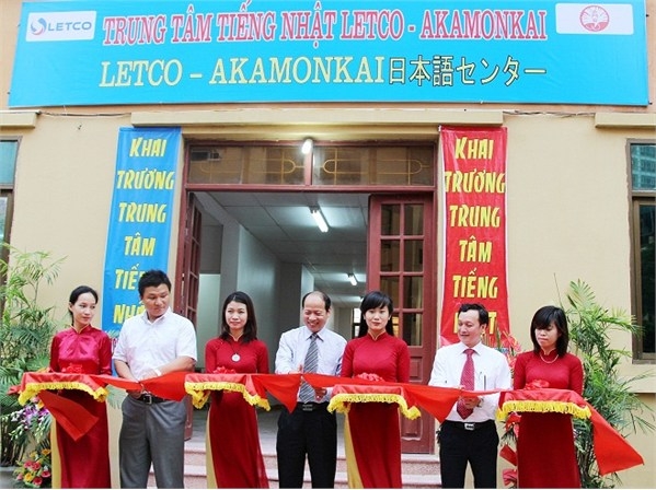 khai truong trung tam tieng nhat letco akamonkai