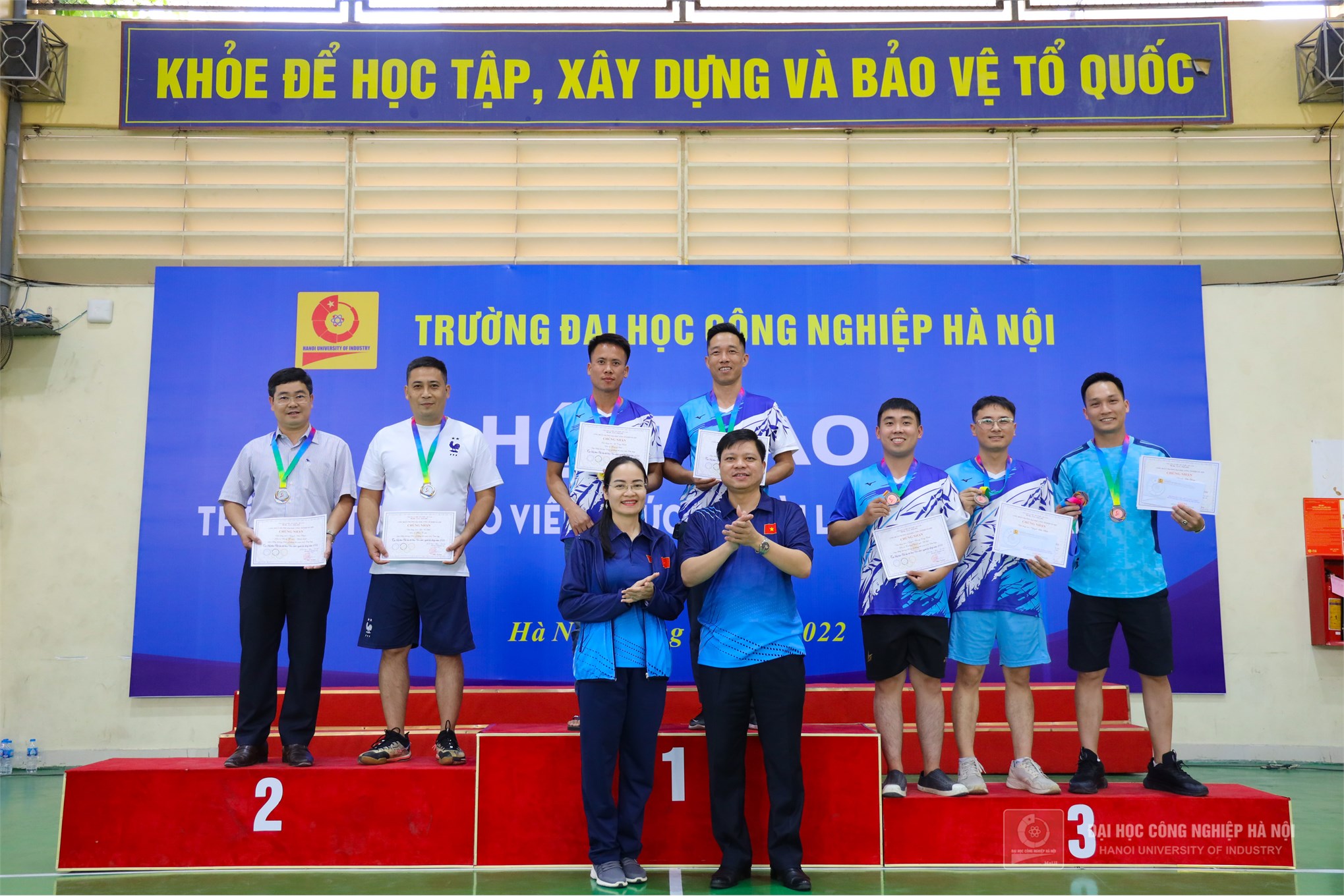 Tưng bừng Hội thao Thể dục thể thao viên chức, người lao động Trường Đại học Công nghiệp Hà Nội năm 2022