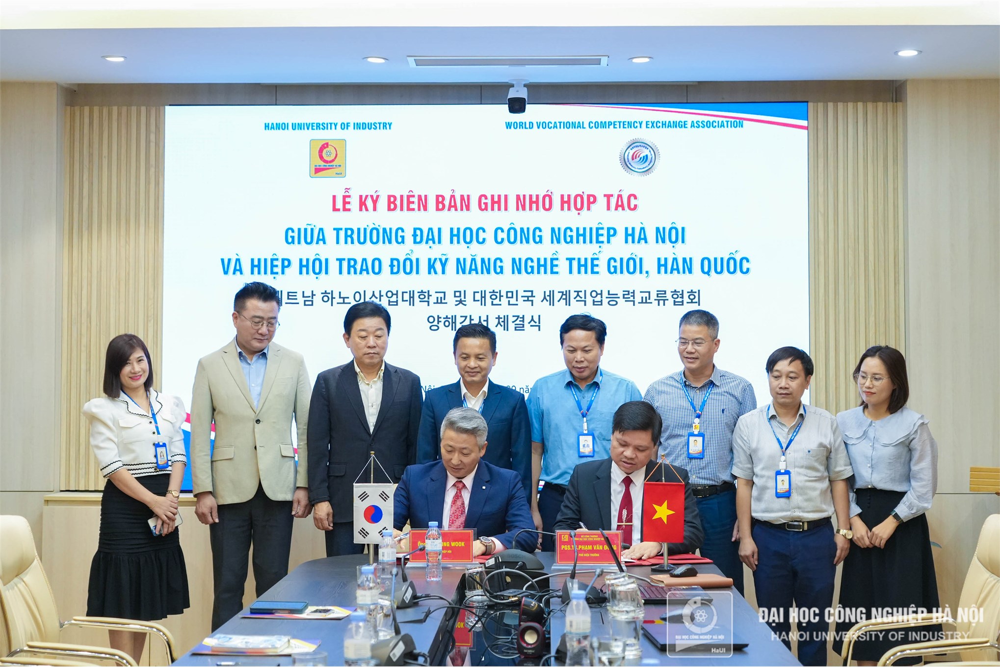 Ký Biên bản ghi nhớ hợp tác với Hiệp hội trao đổi kỹ năng nghề thế giới, Hàn Quốc (WVCEA)