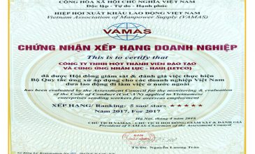 LETCO đạt chứng nhận 5 sao năm 2017