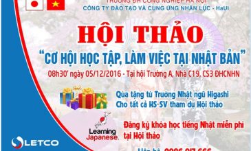 Cơ hội đăng ký học tiếng Nhật miễn phí tại LETCO
