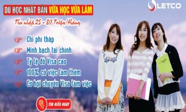 Tuyển sinh du học Nhật Bản vừa học vừa làm 2019